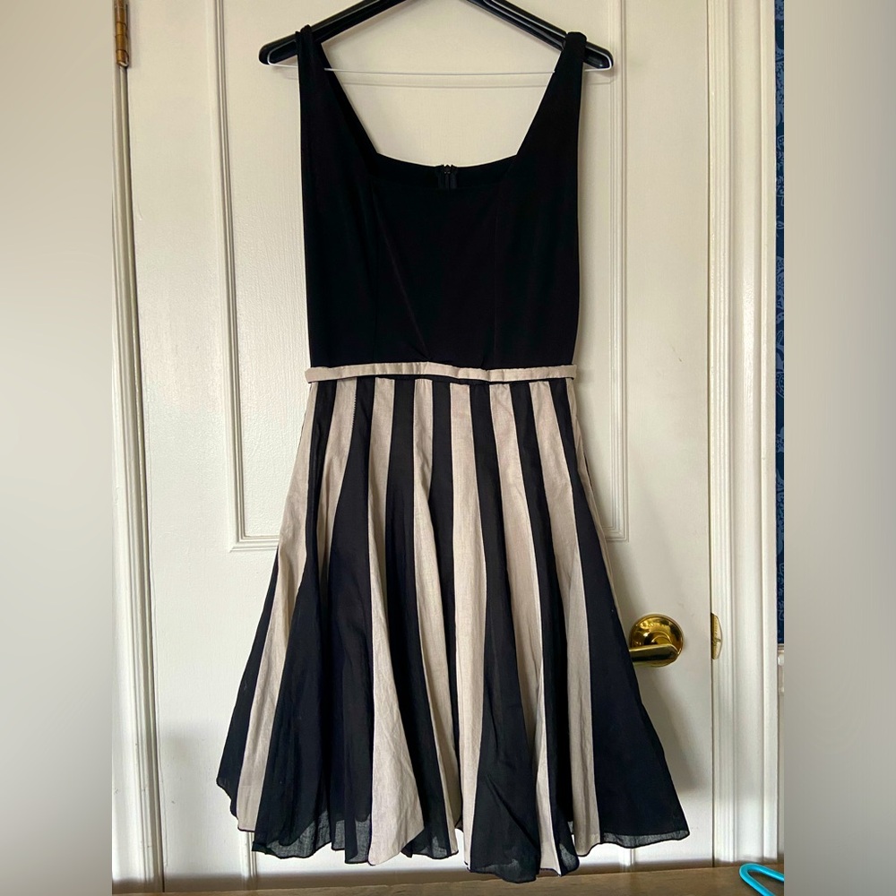 Sandro Ferrone Roma Dress. Black and cream. Sz Small